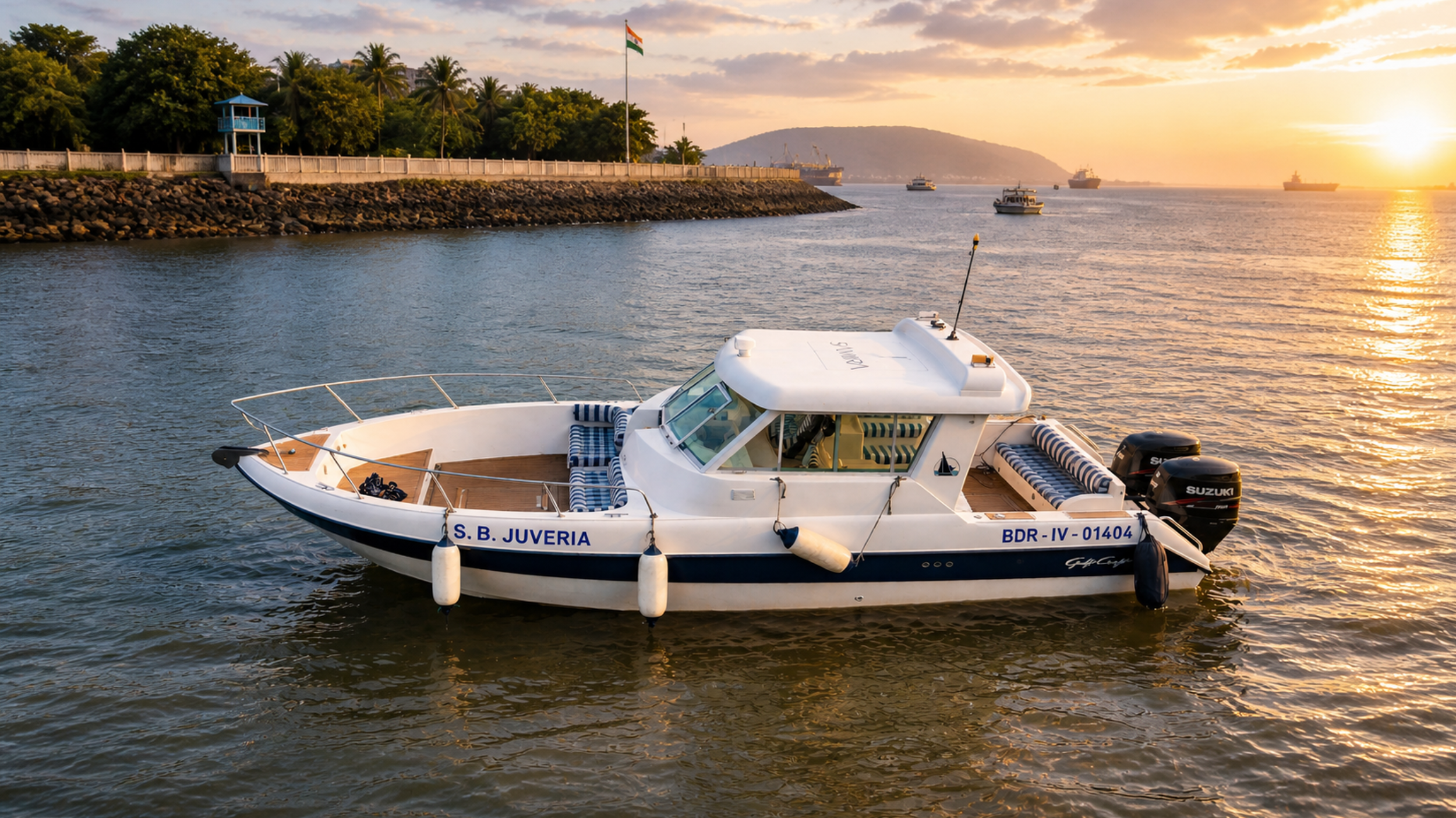 Kasimi S.B Juveria 12-seater private speed boat, Mumbai