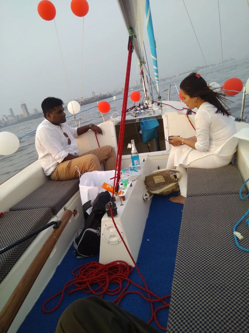 Anniversary celebration on a private yacht, Mumbai