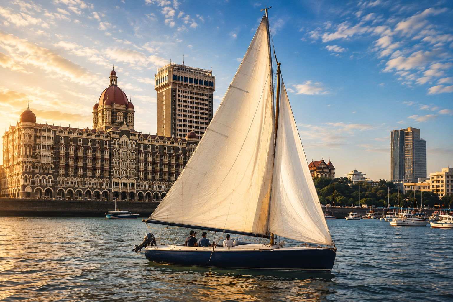 Private yacht for charter near the Gateway of India, Mumbai